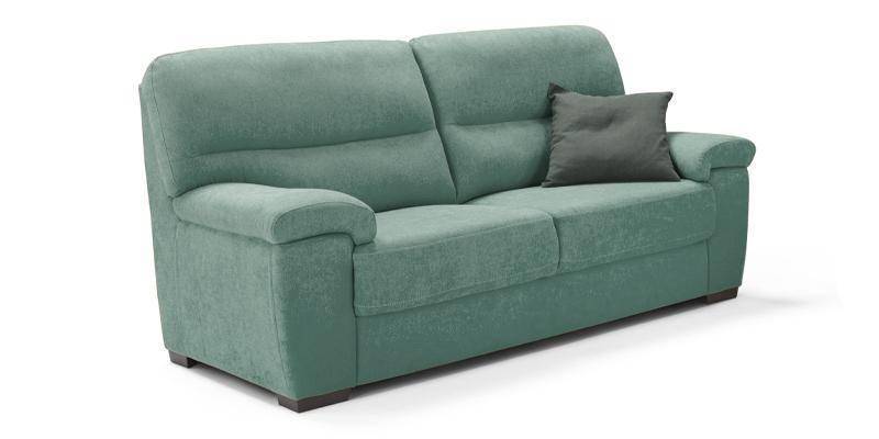 Divano 3 posti fisso, in tessuto Penelope.