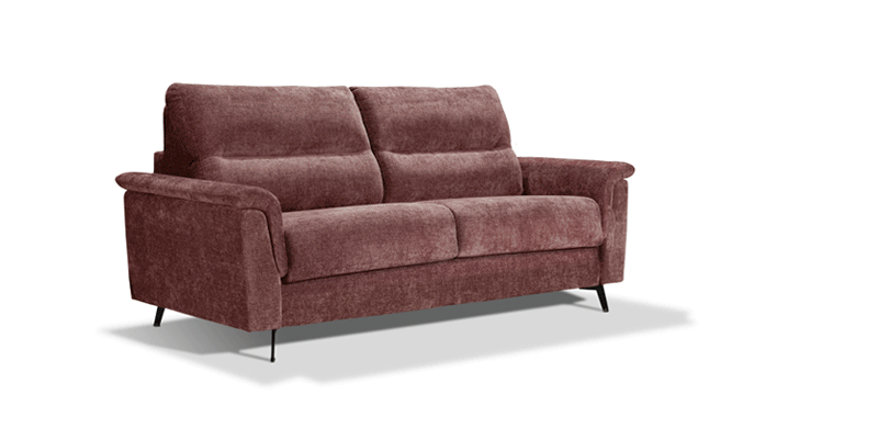 Divano 3 posti con letto (materasso con aloe 140x190x16 cm), in tessuto antimacchia.