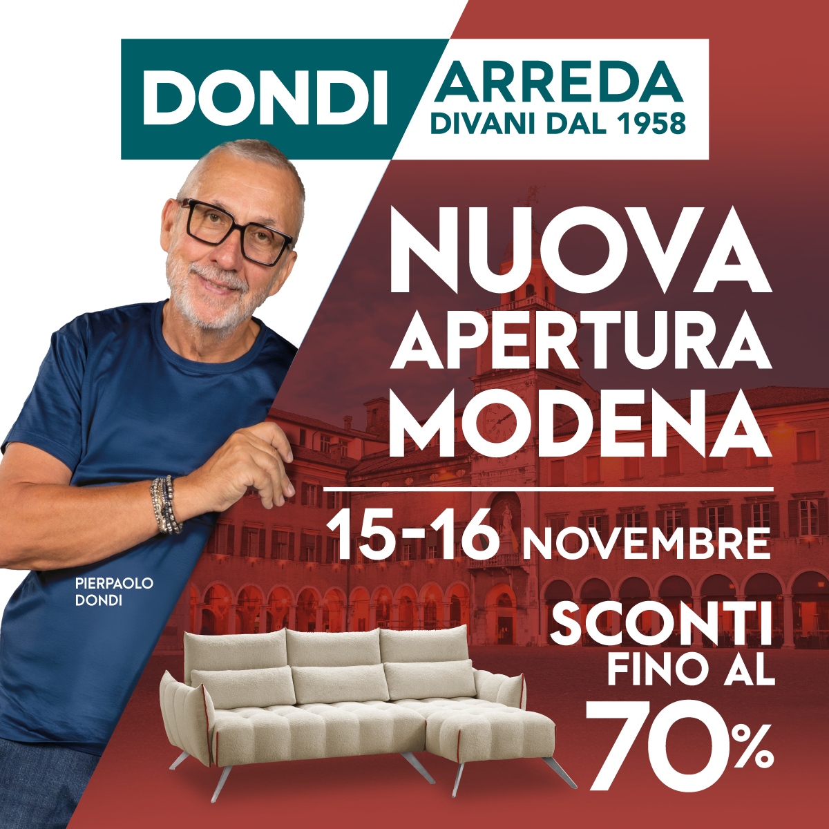 15-16 novembre Nuova Apertura a Modena