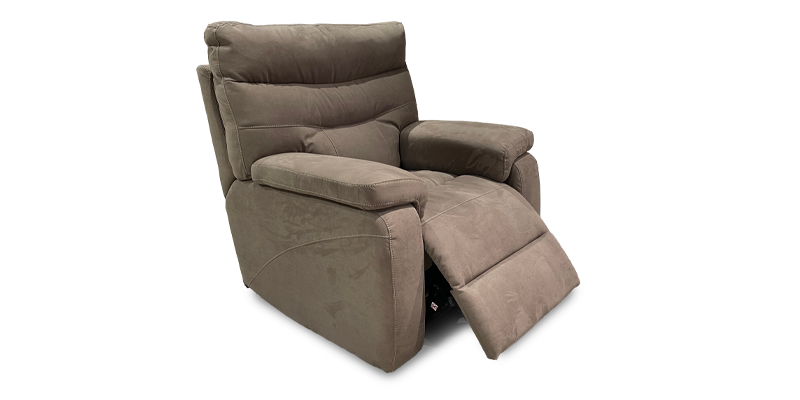 Poltrona con seduta relax elettrica, in tessuto Penelope.