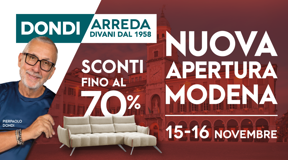 NUOVA APERTURA A MODENA NUOVA APERTURA A MODENA